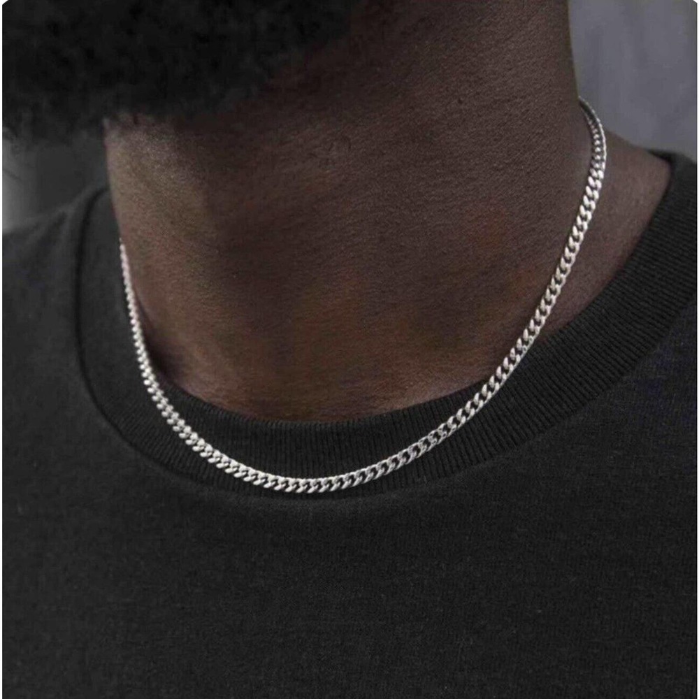 GLD Shop Micro Tennis Necklace (20”) in White Gold 14k White Gold Plated